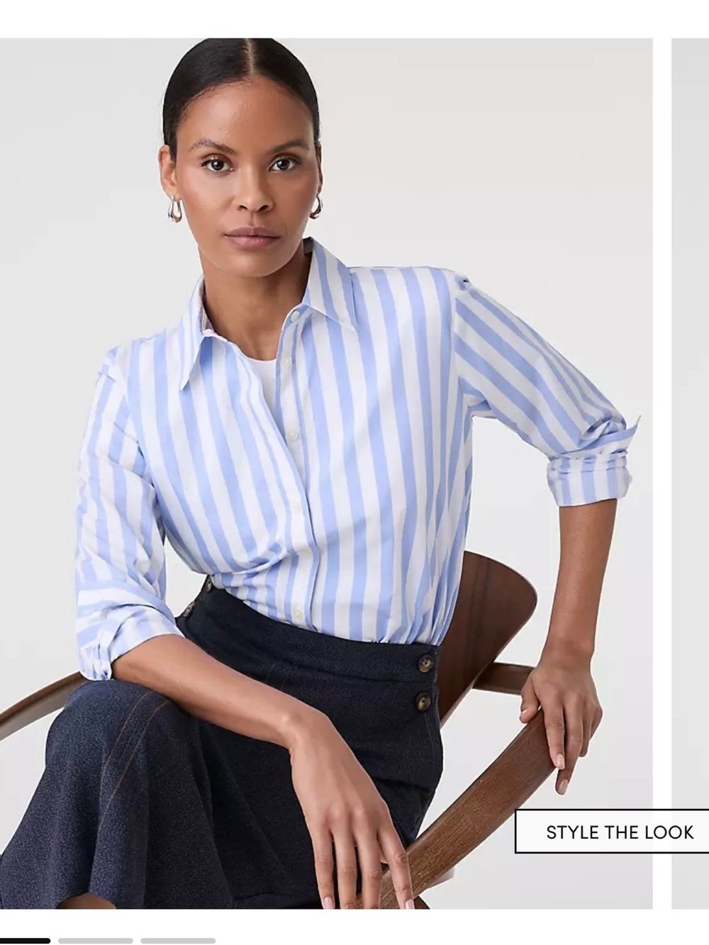 Ann Taylor Striped Relaxed Perfect Shirt